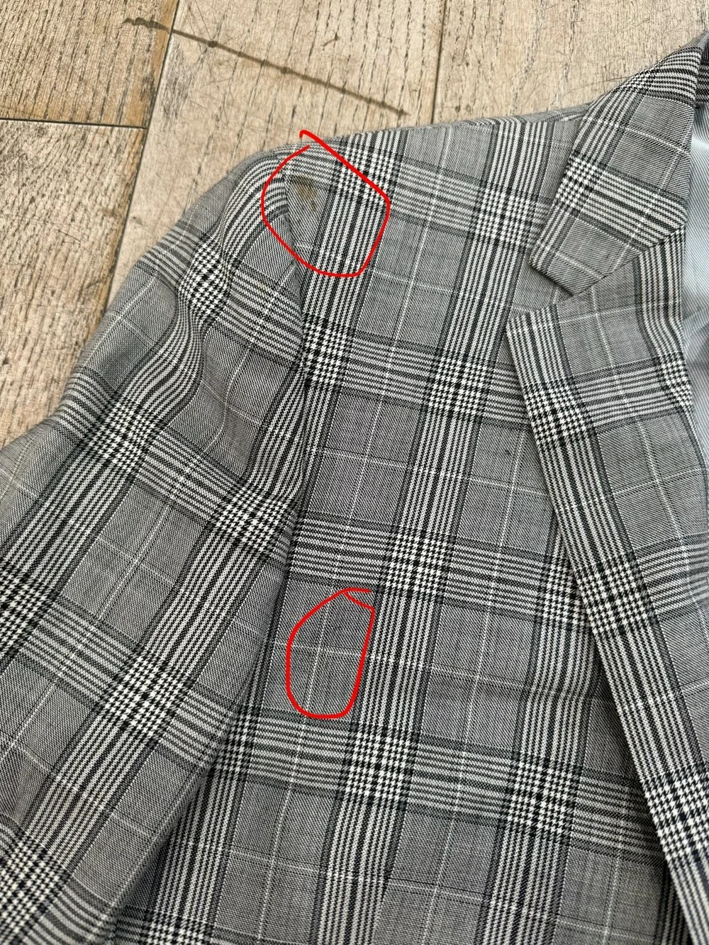 Tiglio Luxe Gray Glen Plaid Blazer Sport Coat Super 150s Wool Biella Italy 38S